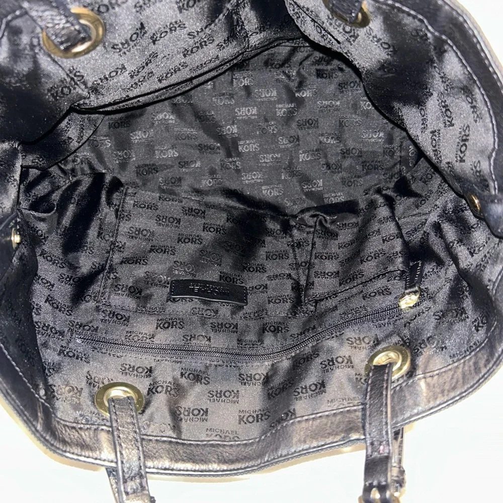 Michael Michael Kors Black MK Logo Tote Bag